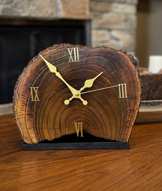 Handmade Wooden Desk Clock