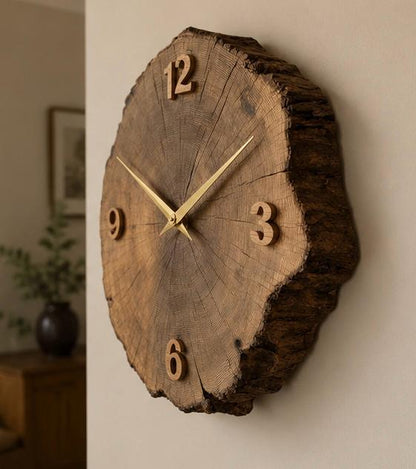 Tree Slice Wall Clock