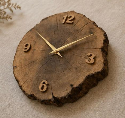 Tree Slice Wall Clock